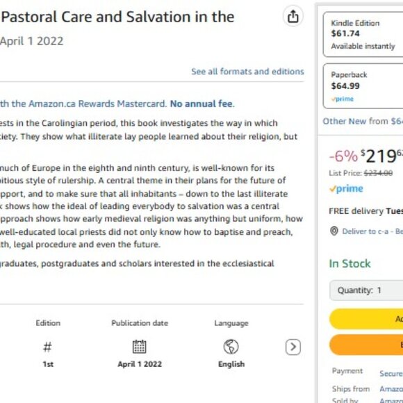 Leading the Way to Heaven: Pastoral Care and Salvation in the Carolingian Period - Picture 2 of 2